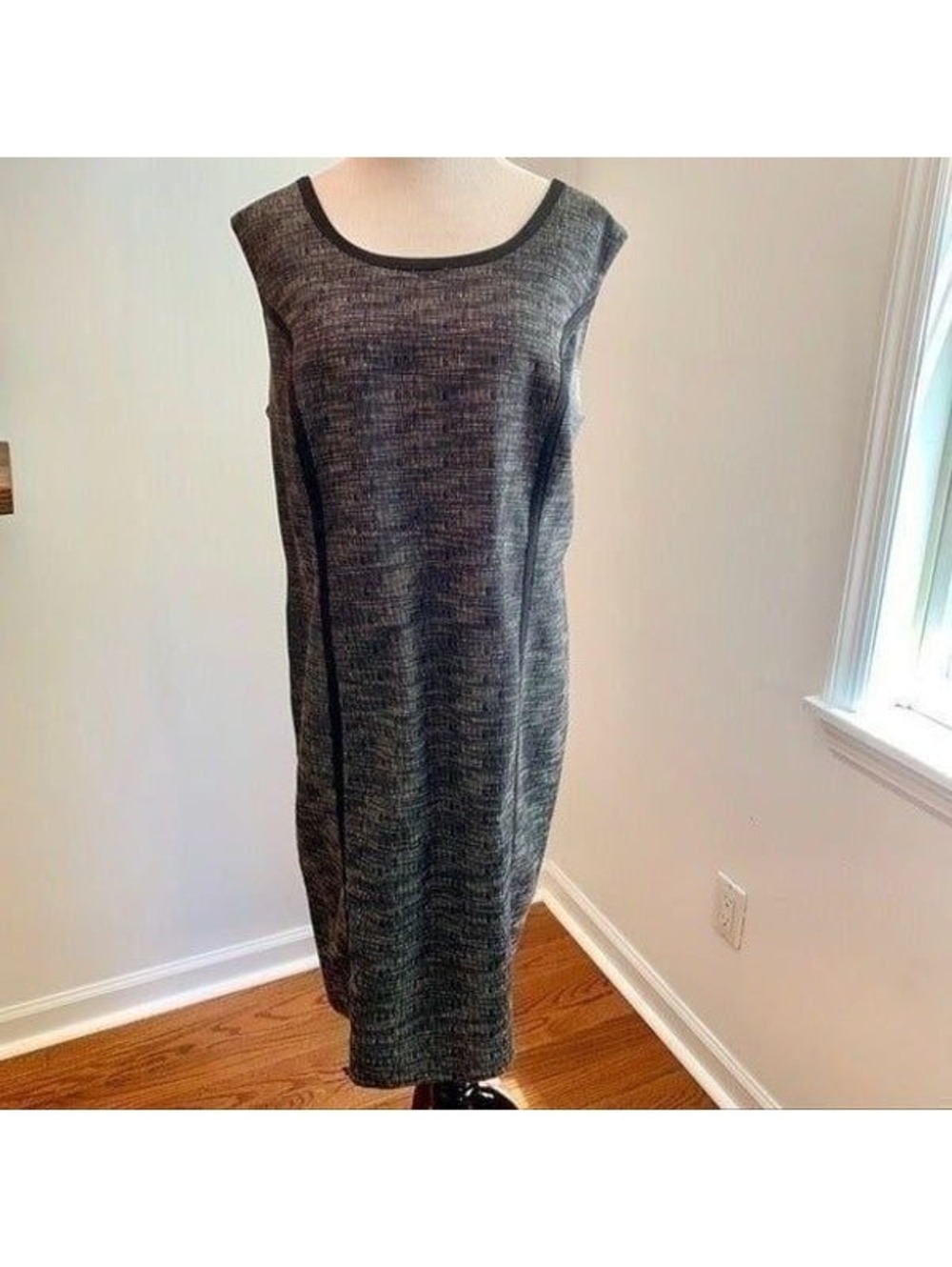 Rafaella Sleeveless B&W Sheath Dress 18W